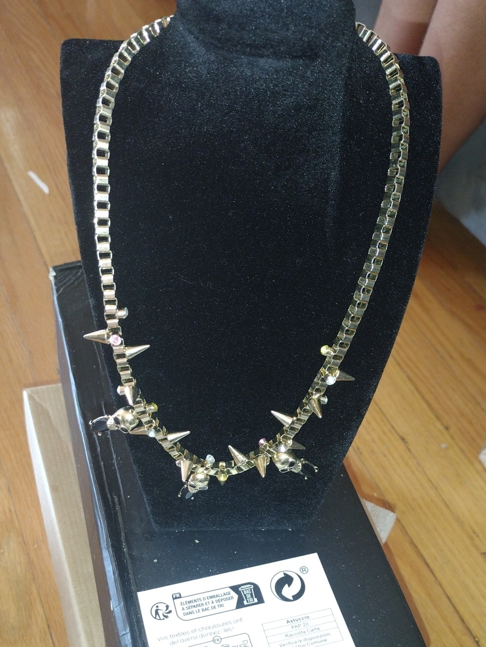 Gold Spike Accent Necklace - Women Jewelry